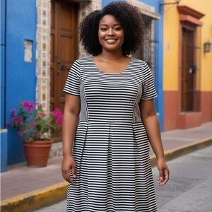 J. Crew Navy and White Striped Garment